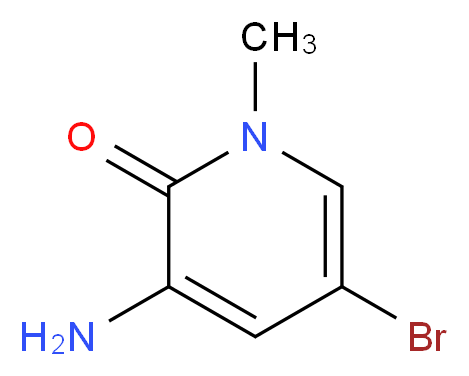 3-Amino-5-bromo-1-methylpyridin-2(1H)-one_Molecular_structure_CAS_910543-72-5)