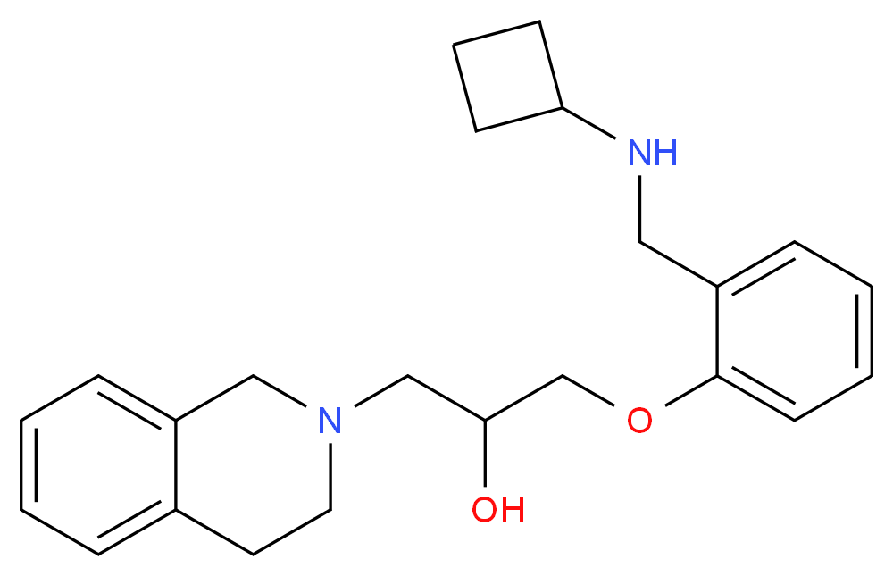 1-{2-[(cyclobutylamino)methyl]phenoxy}-3-(3,4-dihydro-2(1H)-isoquinolinyl)-2-propanol_Molecular_structure_CAS_)