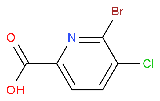 2-Bromo-3-chloropyridine-6-carboxylic acid_Molecular_structure_CAS_1214328-42-3)