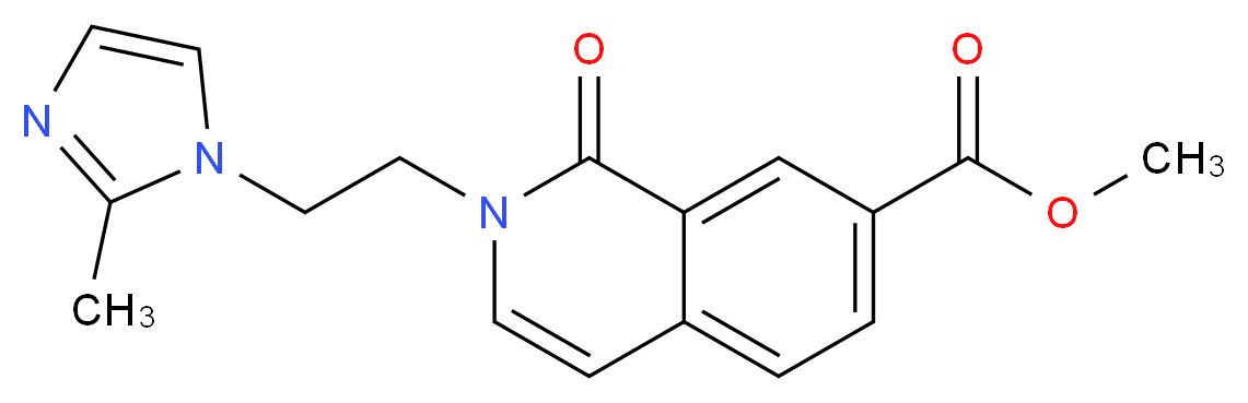 methyl 2-[2-(2-methyl-1H-imidazol-1-yl)ethyl]-1-oxo-1,2-dihydroisoquinoline-7-carboxylate_Molecular_structure_CAS_)