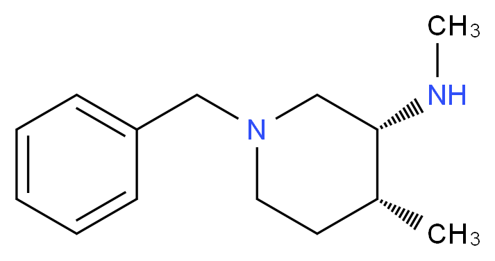 (3R,4R)-1-Benzyl-N,4-dimethylpiperidin-3-amine_Molecular_structure_CAS_477600-70-7)