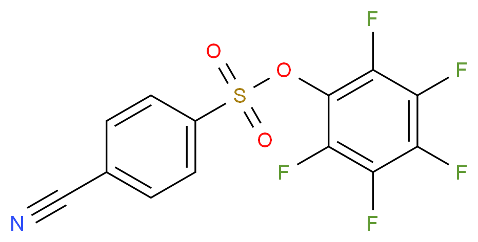 2,3,4,5,6-Pentafluorophenyl 4-cyanobenzenesulfonate_Molecular_structure_CAS_)