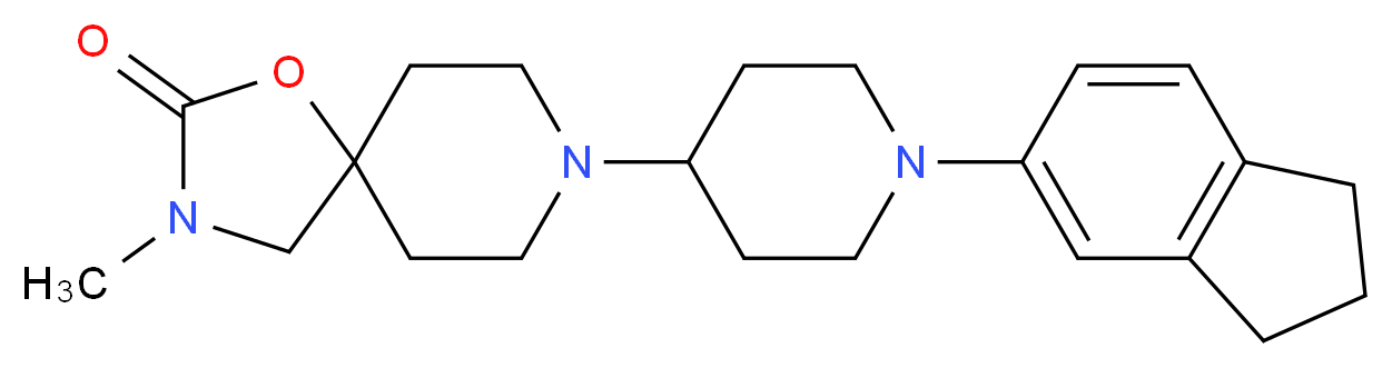 8-[1-(2,3-dihydro-1H-inden-5-yl)piperidin-4-yl]-3-methyl-1-oxa-3,8-diazaspiro[4.5]decan-2-one_Molecular_structure_CAS_)