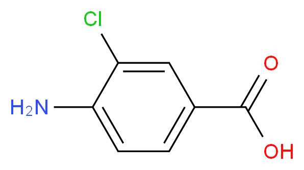 o-chloroaniline-p-carboxylic acid
4-amino-3-chlorobenzoic acid_Molecular_structure_CAS_2486-71-7)