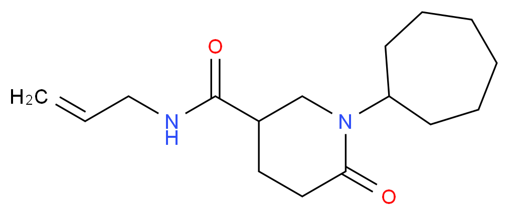 N-allyl-1-cycloheptyl-6-oxo-3-piperidinecarboxamide_Molecular_structure_CAS_)