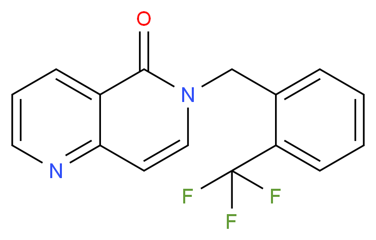 6-[2-(trifluoromethyl)benzyl]-1,6-naphthyridin-5(6H)-one_Molecular_structure_CAS_)