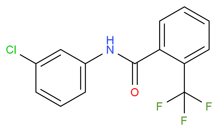 N-(3-Chlorophenyl)-2-(trifluoromethyl)benzamide_Molecular_structure_CAS_)