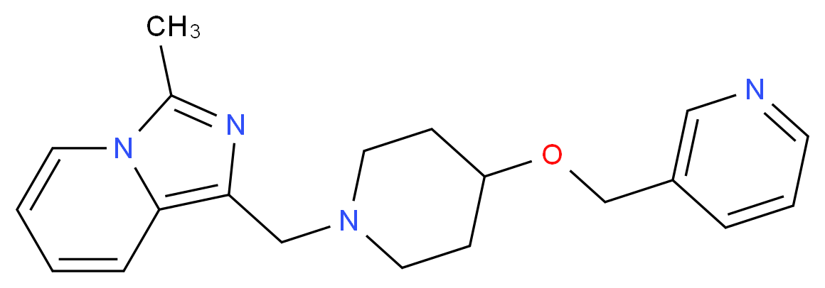 3-methyl-1-{[4-(3-pyridinylmethoxy)-1-piperidinyl]methyl}imidazo[1,5-a]pyridine_Molecular_structure_CAS_)