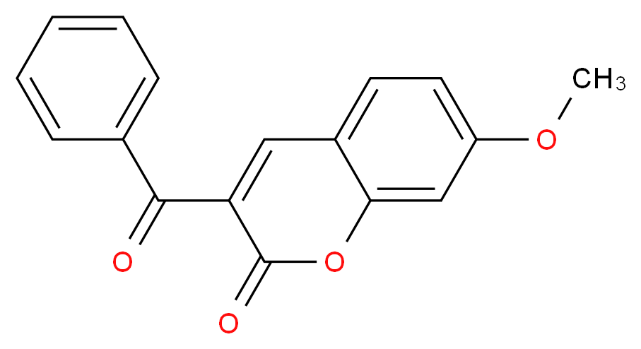 3-Benzoyl-7-methoxy Coumarin _Molecular_structure_CAS_64267-12-5)
