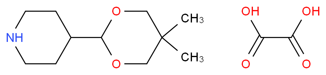4-(5,5-dimethyl-1,3-dioxan-2-yl)piperidine oxalate_Molecular_structure_CAS_423768-60-9)