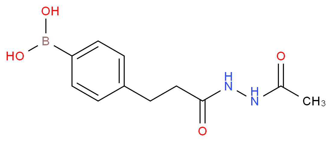 (4-(3-(2-Acetylhydrazinyl)-3-oxopropyl)phenyl)boronic acid_Molecular_structure_CAS_957066-08-9)