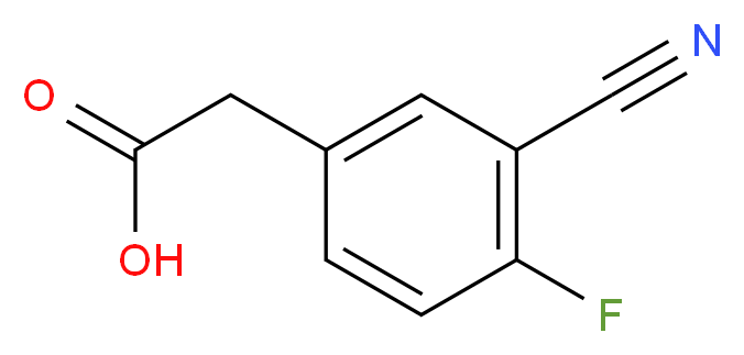 3-Cyano-4-fluorophenylacetic acid_Molecular_structure_CAS_)