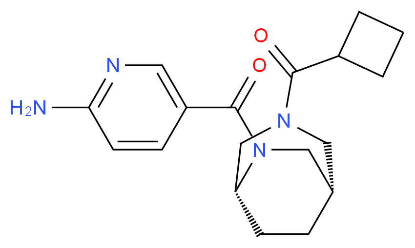 5-{[(1S*,5R*)-3-(cyclobutylcarbonyl)-3,6-diazabicyclo[3.2.2]non-6-yl]carbonyl}-2-pyridinamine_Molecular_structure_CAS_)