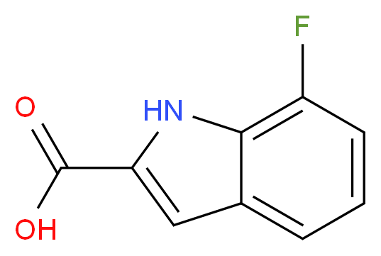 7-Fluoro-1H-indole-2-carboxylic acid_Molecular_structure_CAS_)