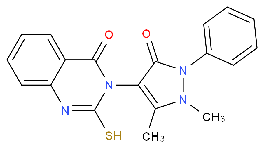 3-(1,5-Dimethyl-3-oxo-2-phenyl-2,3-dihydro-1H-pyrazol-4-yl)-2-mercapto-3H-quinazolin-4-one_Molecular_structure_CAS_)