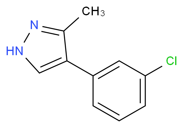 4-(3-chlorophenyl)-3-methyl-1H-pyrazole_Molecular_structure_CAS_667400-41-1)