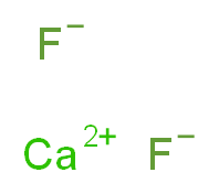 Calcium fluoride sputtering target, 12.7mm (0.5in) dia x 2.5mm (0.098in) thick_Molecular_structure_CAS_7789-75-5)