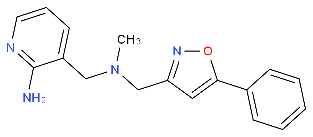 3-({methyl[(5-phenylisoxazol-3-yl)methyl]amino}methyl)pyridin-2-amine_Molecular_structure_CAS_)