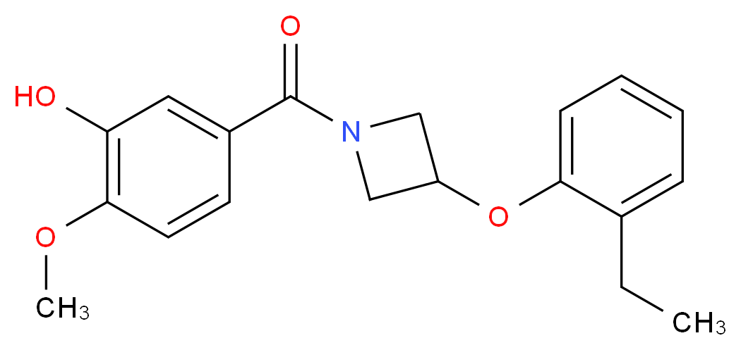 5-{[3-(2-ethylphenoxy)-1-azetidinyl]carbonyl}-2-methoxyphenol_Molecular_structure_CAS_)