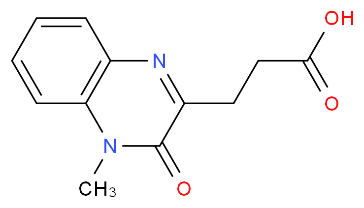 3-(4-methyl-3-oxo-3,4-dihydroquinoxalin-2-yl)propanoic acid_Molecular_structure_CAS_)