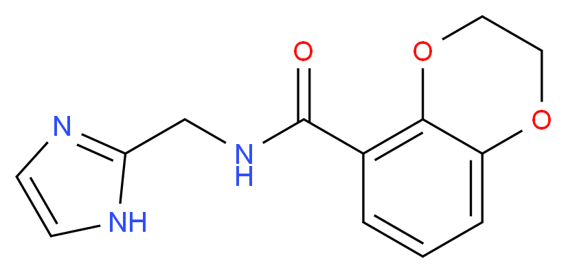 N-(1H-imidazol-2-ylmethyl)-2,3-dihydro-1,4-benzodioxine-5-carboxamide_Molecular_structure_CAS_)