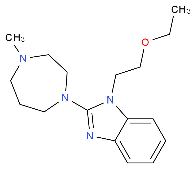 1-(2-ethoxyethyl)-2-(4-methyl-1,4-diazepan-1-yl)benzimidazole_Molecular_structure_CAS_87233-61-2)