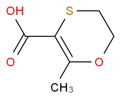 2-methyl-5,6-dihydro-1,4-oxathiine-3-carboxylic acid_Molecular_structure_CAS_6577-69-1)