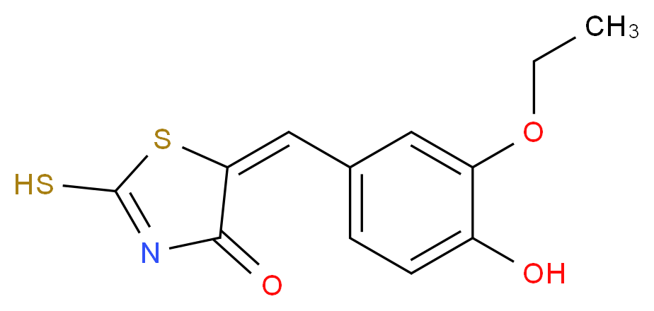 (5E)-5-(3-Ethoxy-4-hydroxybenzylidene)-2-mercapto-1,3-thiazol-4(5H)-one_Molecular_structure_CAS_6322-57-2)
