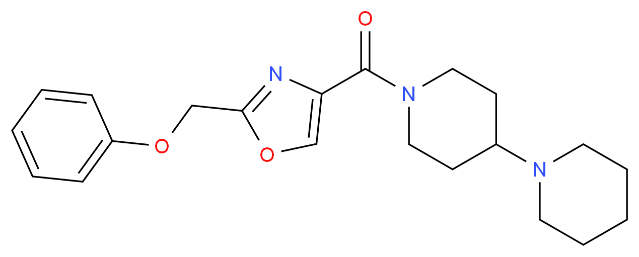 1'-{[2-(phenoxymethyl)-1,3-oxazol-4-yl]carbonyl}-1,4'-bipiperidine_Molecular_structure_CAS_)