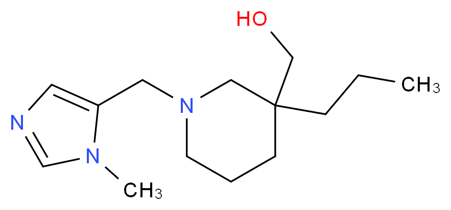 {1-[(1-methyl-1H-imidazol-5-yl)methyl]-3-propylpiperidin-3-yl}methanol_Molecular_structure_CAS_)