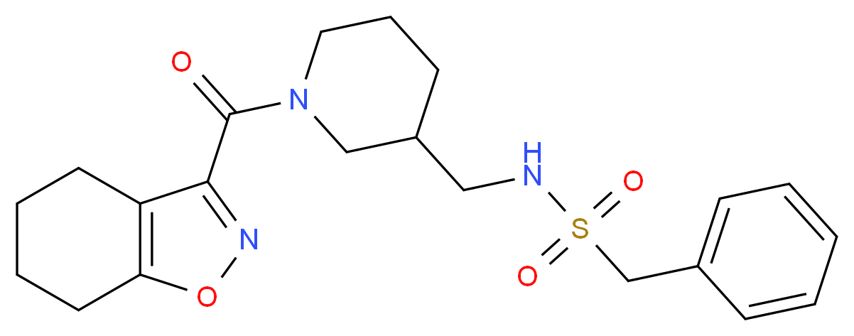 1-phenyl-N-{[1-(4,5,6,7-tetrahydro-1,2-benzisoxazol-3-ylcarbonyl)-3-piperidinyl]methyl}methanesulfonamide_Molecular_structure_CAS_)