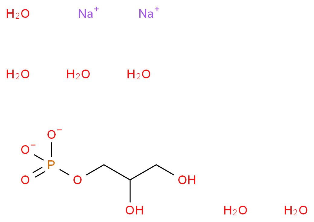rac-Glycerol 1-phosphate disodium salt hydrate_Molecular_structure_CAS_1555-56-2(anhydrous))