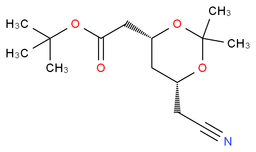 (4R-Cis)-1,1-Dimethylethyl-6-cyanomethyl-2,2-dimethyl-1,3-dioxane-4-acetate_Molecular_structure_CAS_125971-94-0)