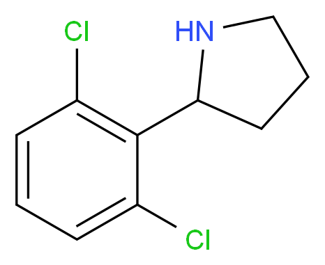 2-(2,6-dichlorophenyl)pyrrolidine_Molecular_structure_CAS_)