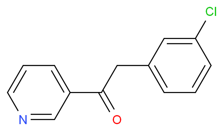 2-(3-Chlorophenyl)-1-(3-pyridinyl)-1-ethanone_Molecular_structure_CAS_31251-55-5)
