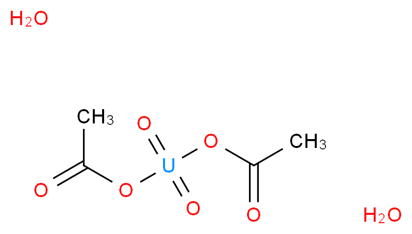 Uranyl acetate dihydrate_Molecular_structure_CAS_6159-44-0)