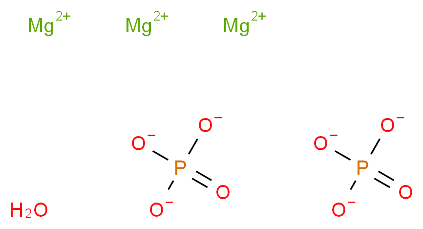 Magnesium phosphate hydrate_Molecular_structure_CAS_53408-95-0)
