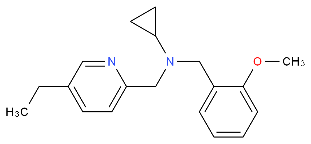 N-[(5-ethylpyridin-2-yl)methyl]-N-(2-methoxybenzyl)cyclopropanamine_Molecular_structure_CAS_)