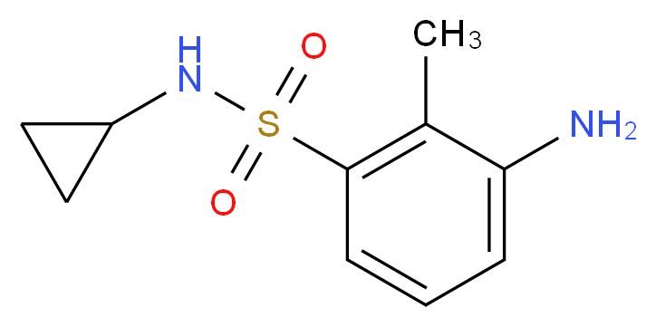3-amino-N-cyclopropyl-2-methylbenzene-1-sulfonamide_Molecular_structure_CAS_)
