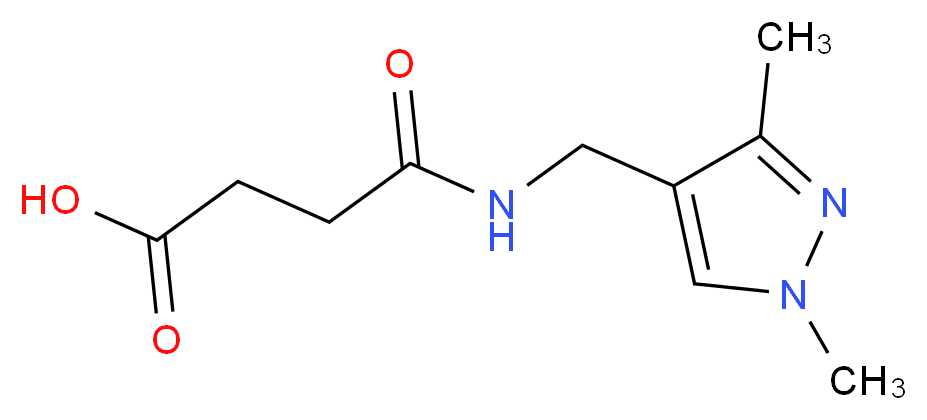 3-{[(1,3-dimethyl-1H-pyrazol-4-yl)methyl]carbamoyl}propanoic acid_Molecular_structure_CAS_)
