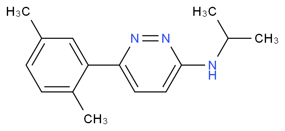 6-(2,5-dimethylphenyl)-N-isopropylpyridazin-3-amine_Molecular_structure_CAS_)