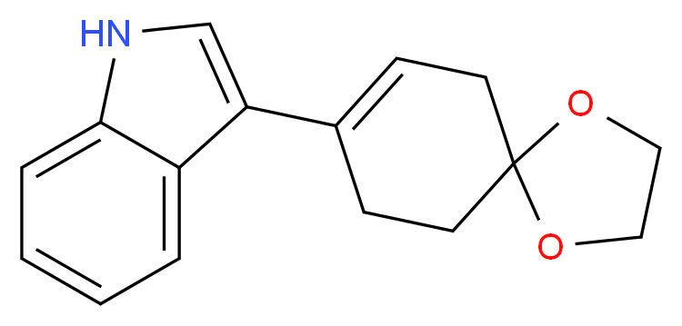 3-(1,4-Dioxaspiro[4.5]dec-7-en-8-yl)-1H-indole_Molecular_structure_CAS_)