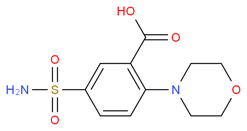 5-(aminosulfonyl)-2-morpholin-4-ylbenzoic acid_Molecular_structure_CAS_65194-68-5)