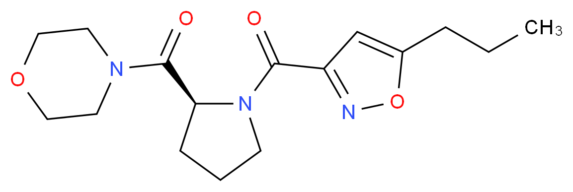 4-{1-[(5-propyl-3-isoxazolyl)carbonyl]-L-prolyl}morpholine_Molecular_structure_CAS_)