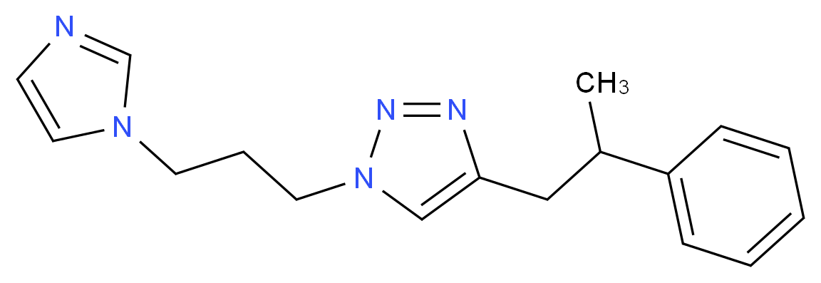 1-[3-(1H-imidazol-1-yl)propyl]-4-(2-phenylpropyl)-1H-1,2,3-triazole_Molecular_structure_CAS_)