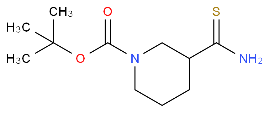 tert-butyl 3-(thiocarbamoyl)piperidine-1-carboxylate_Molecular_structure_CAS_274682-80-3)