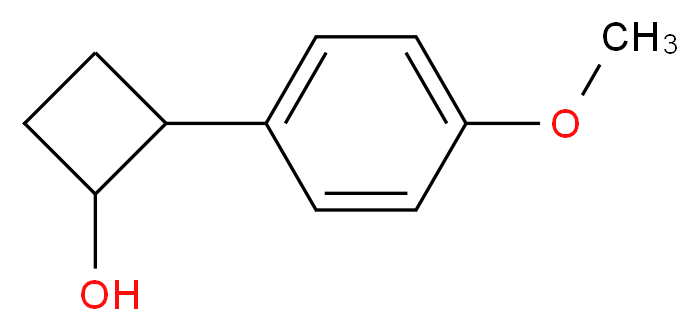 2-(4-methoxyphenyl)cyclobutan-1-ol_Molecular_structure_CAS_)