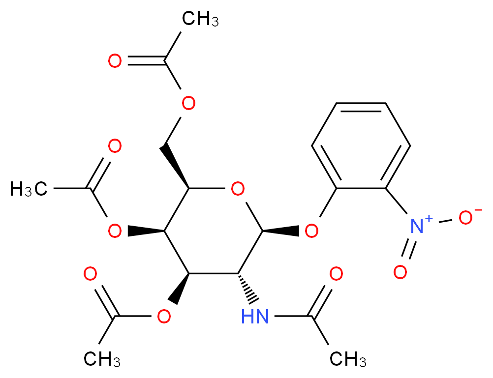 o-Nitrophenyl 2-Acetamido-2-deoxy-3,4,6-tri-O-acetyl-β-D-galactopyranoside_Molecular_structure_CAS_13089-26-4)