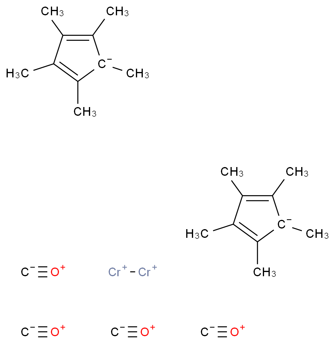 Dicarbonyl(pentamethylcyclopentadienyl)chromium(V) dimer_Molecular_structure_CAS_37299-12-0)