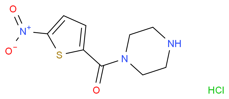 1-[(5-nitrothien-2-yl)carbonyl]piperazine hydrochloride_Molecular_structure_CAS_)
